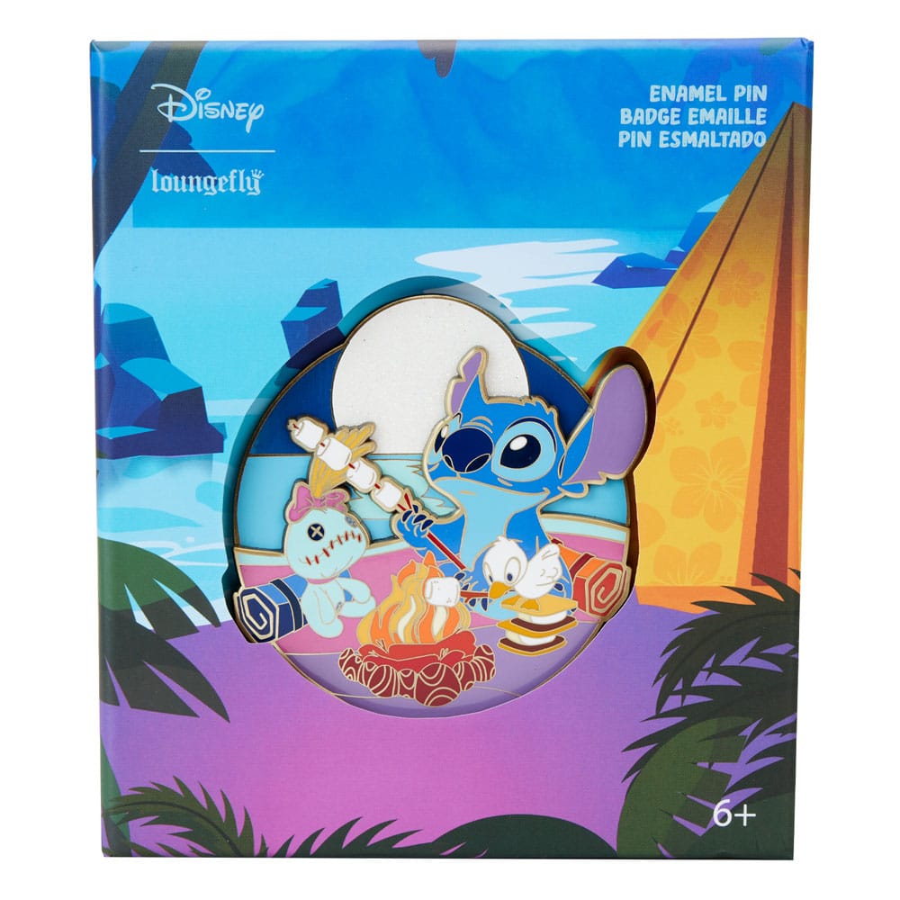 Disney by Loungefly Enamel 3 Pins Lilo& Stitch Camping Cuties 3 Collector Box Assortment (12)