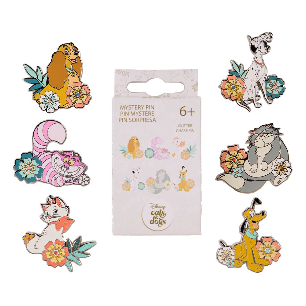 Disney by Loungefly Enamel Pins Blind Box Dogs & Cats Assortment (12)