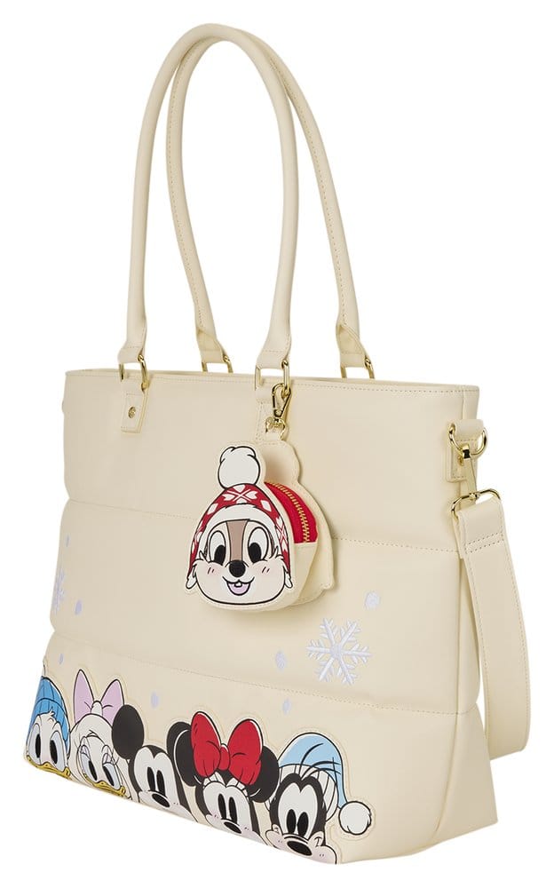 Mickey & Minnie by Loungefly Canvas Tote Bag Puff Quilt [1]
