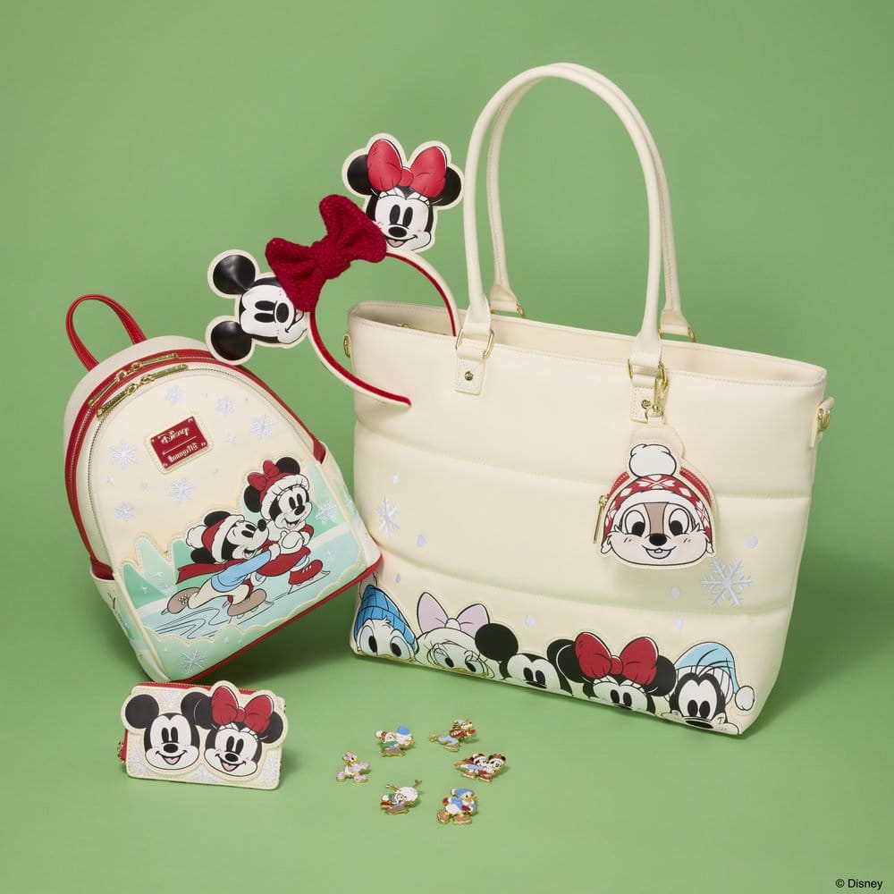 Mickey & Minnie by Loungefly Canvas Tote Bag Puff Quilt [6]