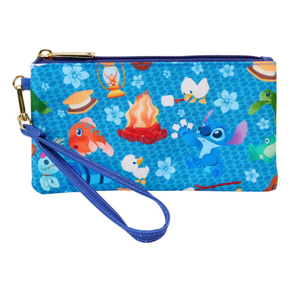 Disney by Loungefly Wallet Lilo & Stitch Camping Cuties AOP Wristlet