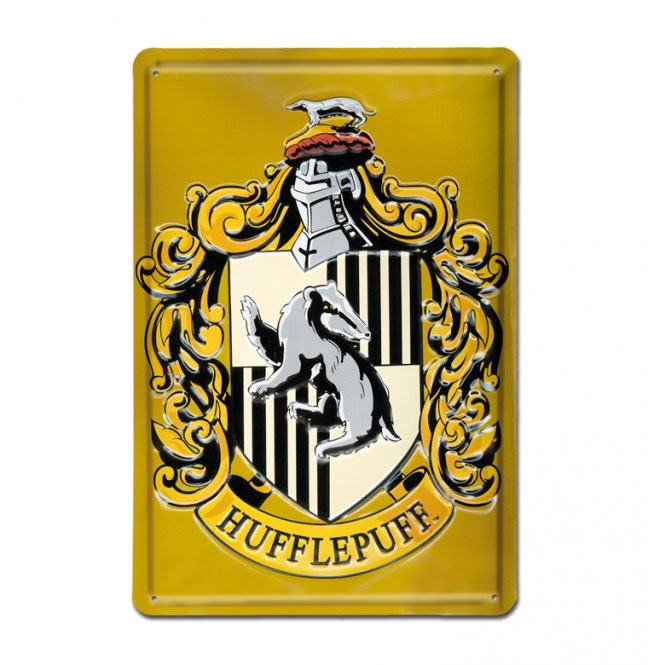 Harry Potter 3D Tin Sign Hufflepuff 20 x 30 cm