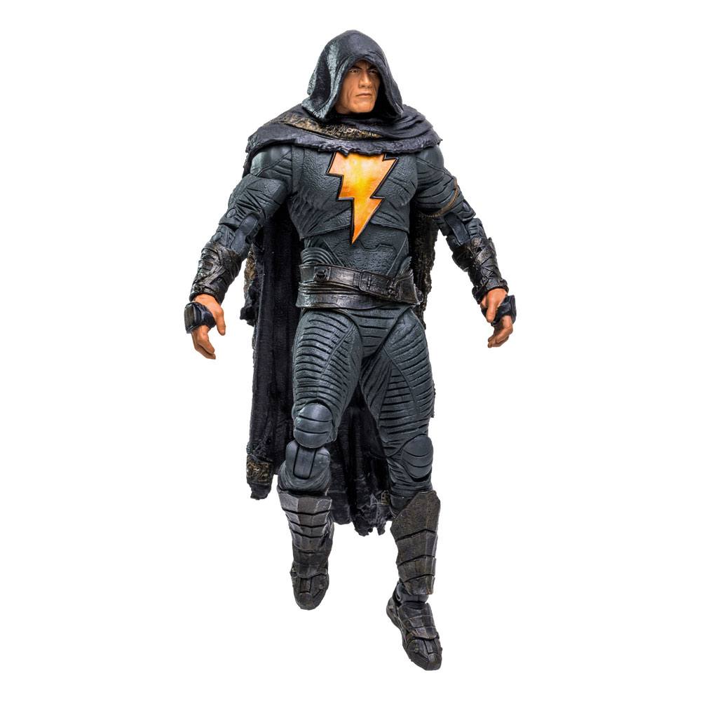 DC Black Adam Movie Action Figure Black Adam with Cloak 18 cm