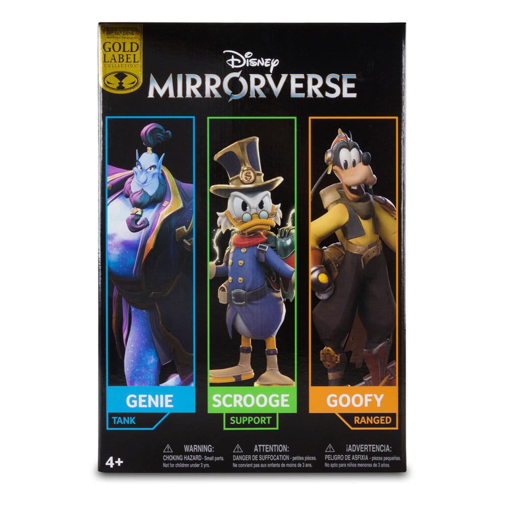 Disney Mirrorverse Action Figures Combopack Genie, Scrooge McDuck & Goofy (Gold Label) 13 - 18 cm