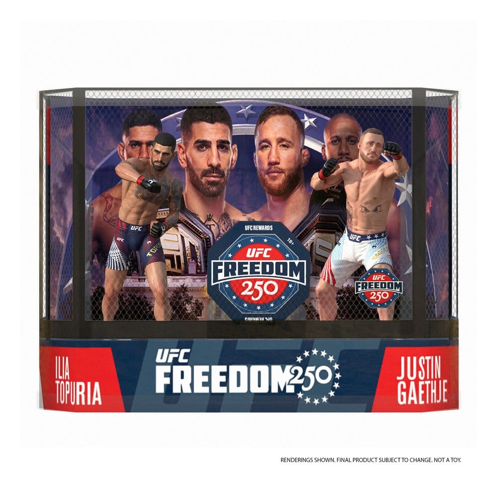 UFC McFarlane's SportsPicks Action Figures 2-Pack Ilia Topuria vs Justin Gaethje (Freedom 250) 18 cm [4]