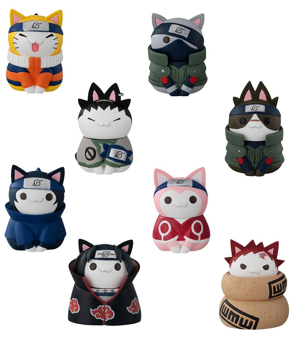Naruto Shippuden Nyaruto! Trading Figure 3 cm Cats of Konoha Village Assortment (8)