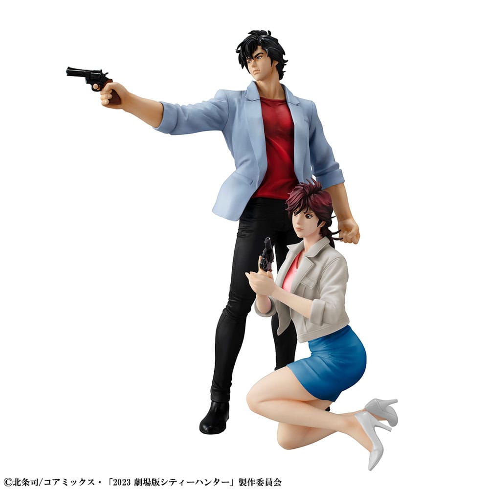 City Hunter Private Eyes G.E.M. Series PVC Statues Saeba Ryo & Makimura Kaori 17 - 25 cm