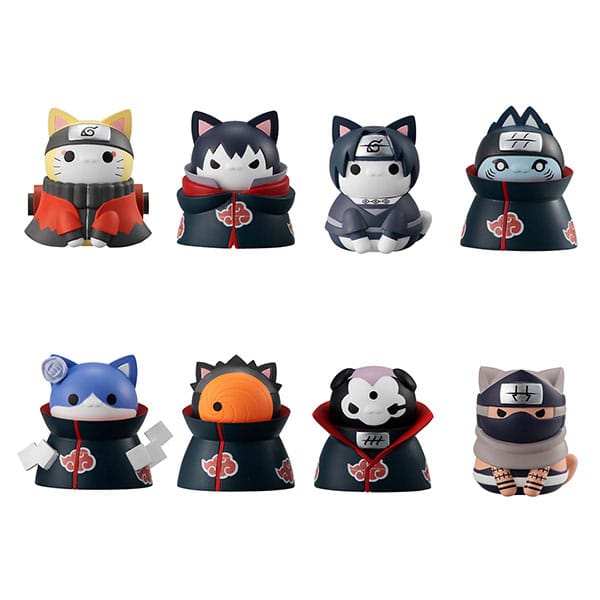 Naruto Shippuden Mega Cat Project Trading Figure 3 cm Nyaruto! Assortment (8) (re-run)