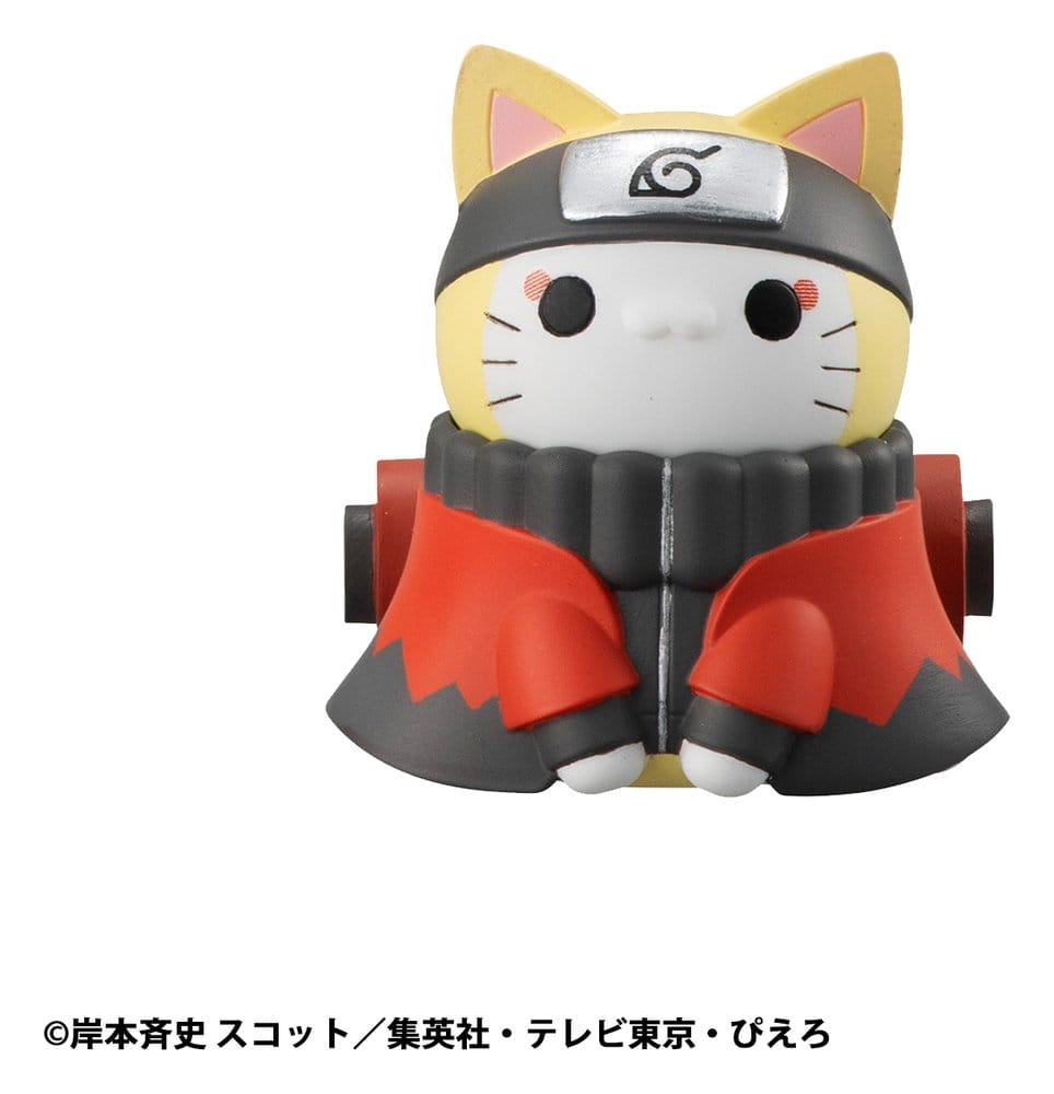 Naruto Shippuden Mega Cat Project Trading Figure Defense Battle of Village of Konoha! 3 cm Nyaruto! Blind Box Assortment (8) (re-run)