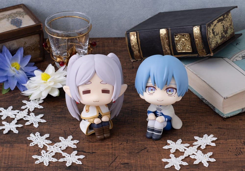 Frieren: Beyond Journey's End Look Up PVC Statues Droopy Face Ver. & Himmel 11 cm (with gift)                    