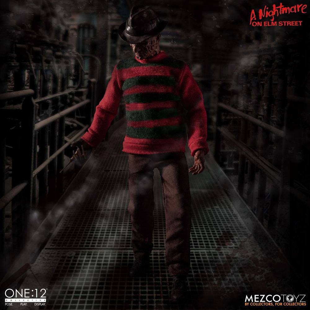 Freddy Krueger Nightmare On Elm Street 1/12 Action Figure by Mezco Toys