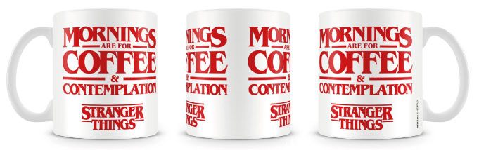 Stranger Things Mug Coffee and Contemplation