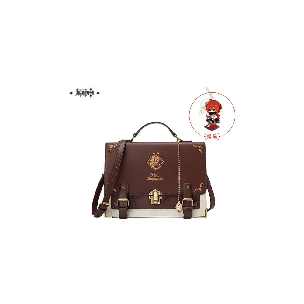 Genshin Impact PU Leather Messenger taske - Diluc