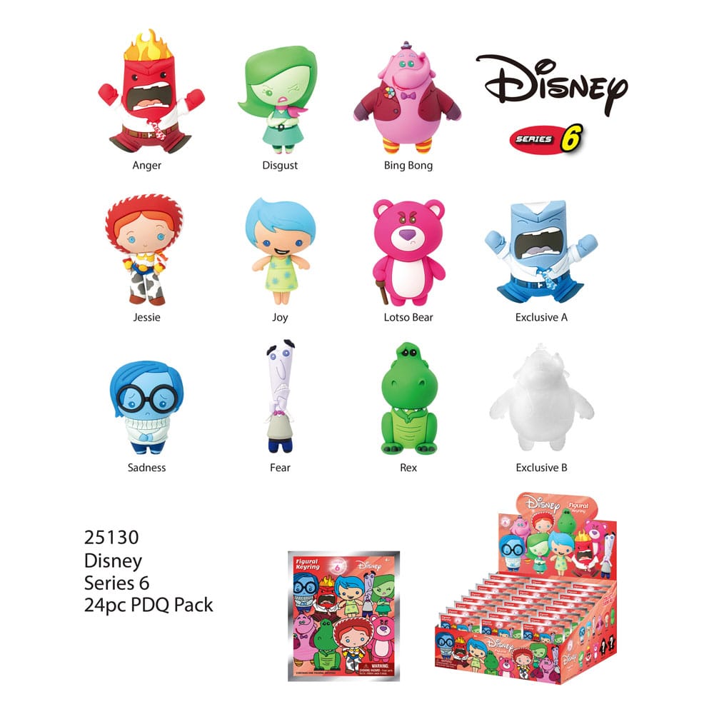 Pixar PVC Bag Clips Series 6 Display (24)