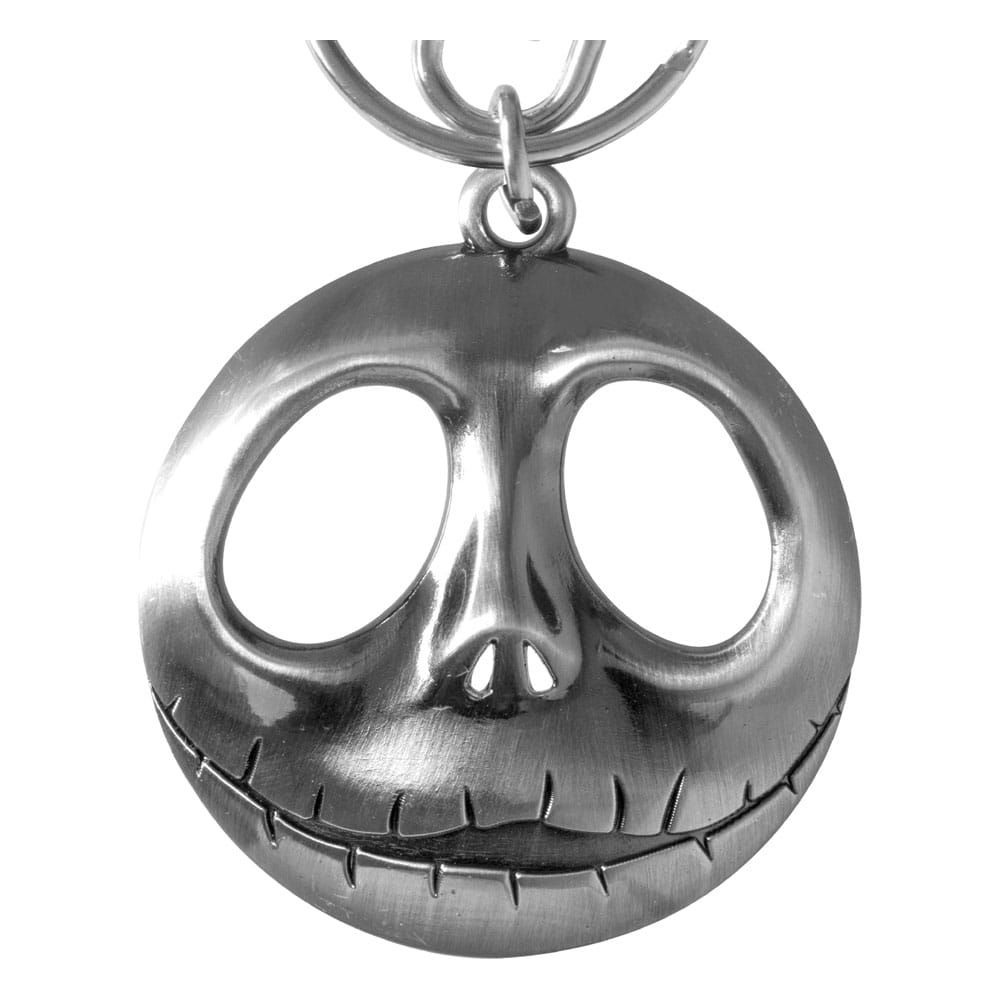 Nightmare before Christmas Metal Nøglering - Jack Head with Bow