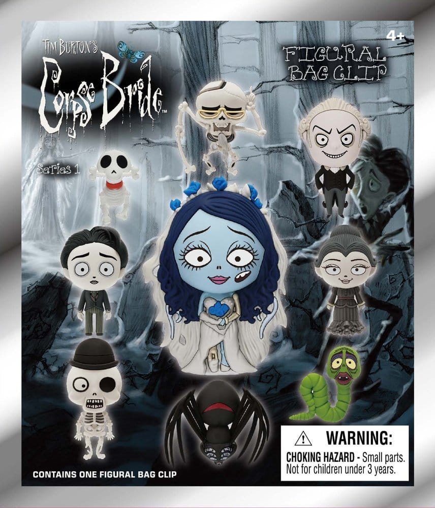 PRECOMENZI - Corpse Bride 3D PVC Bag Clips Series 1 Blind Bag Display (24)