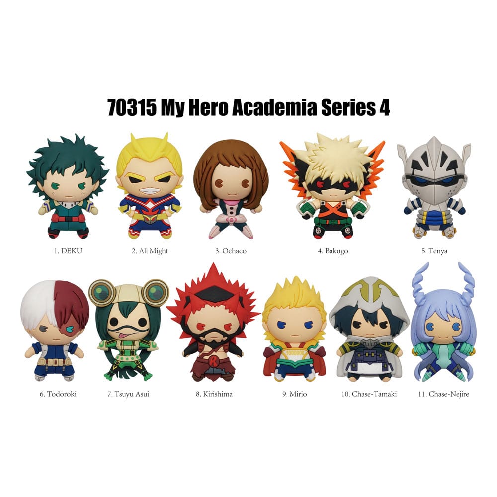 My Hero Academia 3D PVC Bag Clips Series 4 Display (24)            
