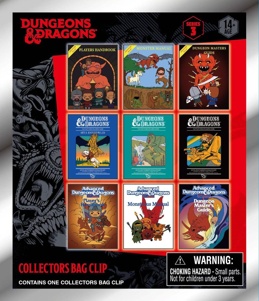 PRECOMENZI - Dungeons & Dragons Classic 3D PVC Bag Clips Series 3 Blind Bag Display (24)