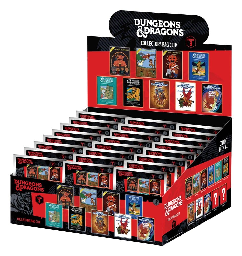 Dungeons & Dragons Classic 3D PVC Bag Clips Series 3 Blind Bag Display (24) [1]