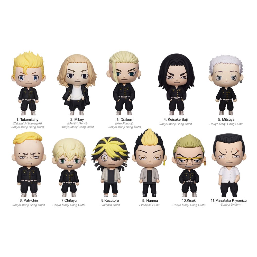 Tokyo Revengers 3D PVC Bag Clips Ultimate Princess Series 2 Display (24)