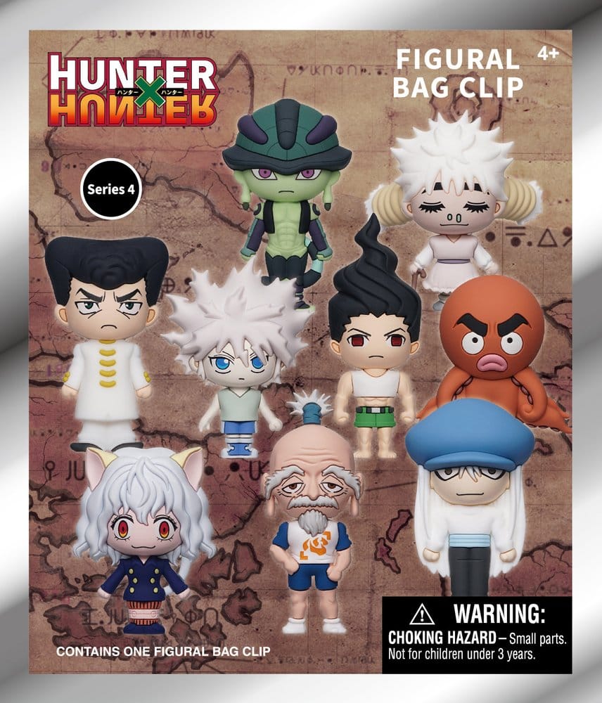 PRECOMENZI - Hunter x Hunter 3D PVC Bag Clips Series 4 Blind Bag Display (24)