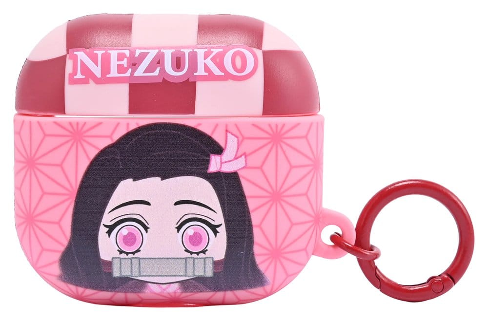 Demon Slayer 3D Foam Airpods Case Bag Clip Nezuko Display (12)