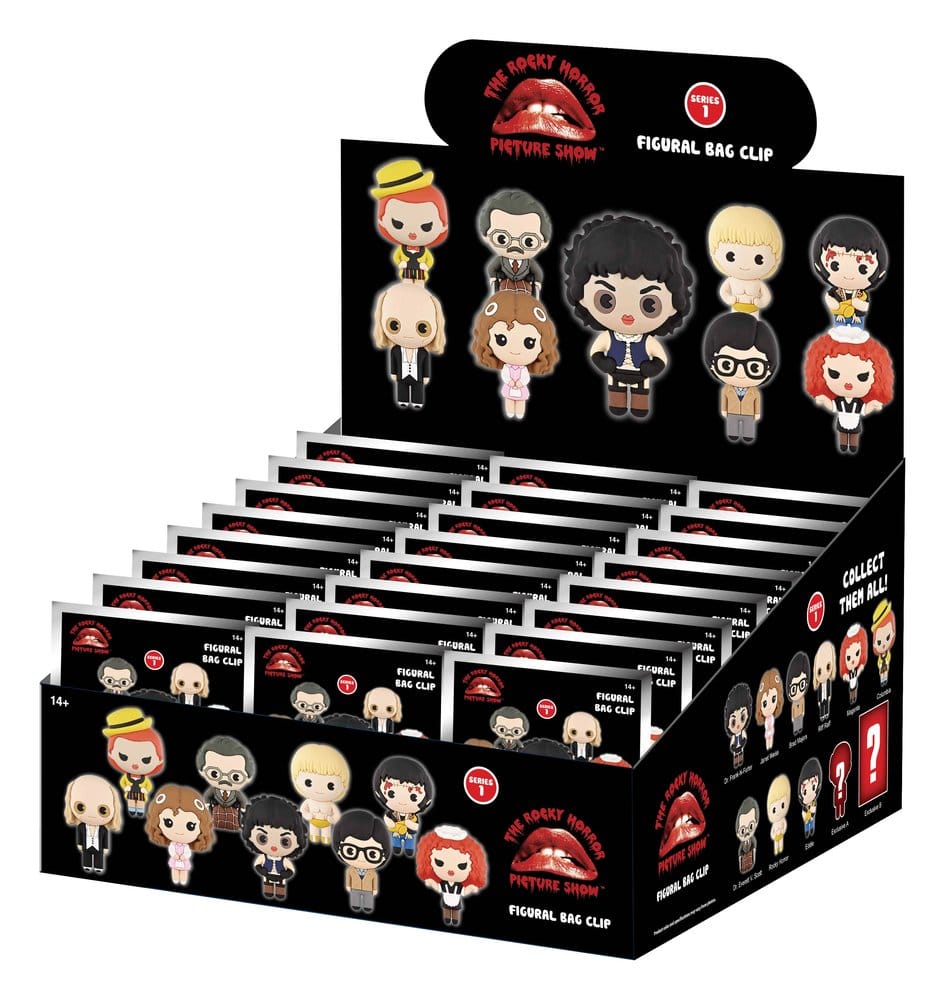 The Rocky Horror Picture Show 3D PVC Bag Clips Series 1 Blind Bag Display (24) [1]