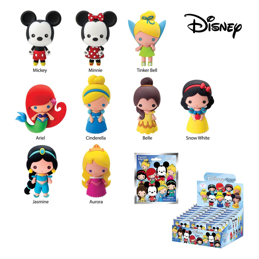 Disney PVC Bag Clips Series 1 Display (24)