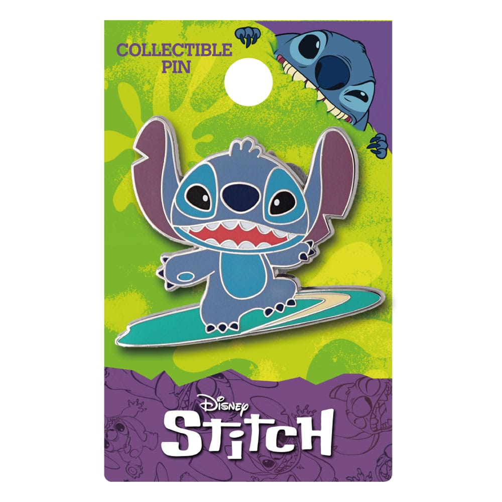 Lilo & Stitch Pin Badge Surfing Stitch