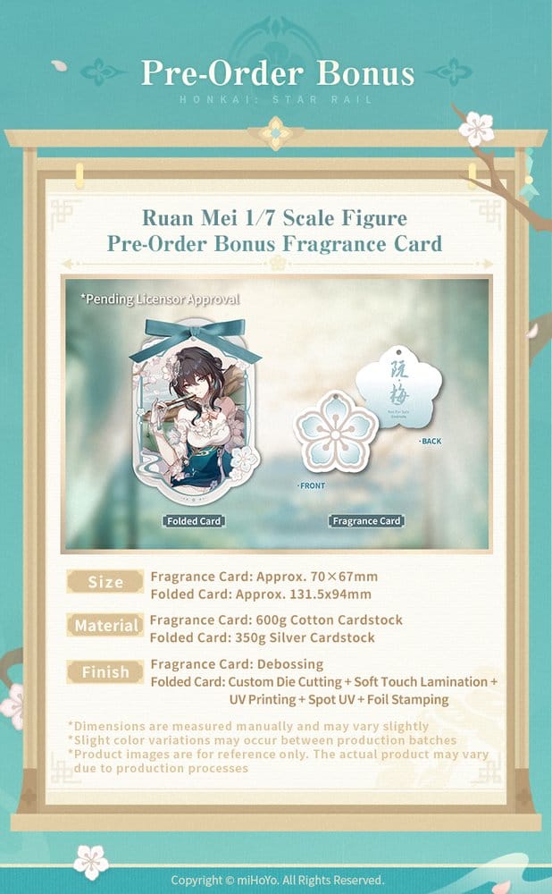 Honkai: Star Rail PVC Figure 1/7 Ruan Mei Plumblossom Letter Ver. With Bonus 18 cm [15]