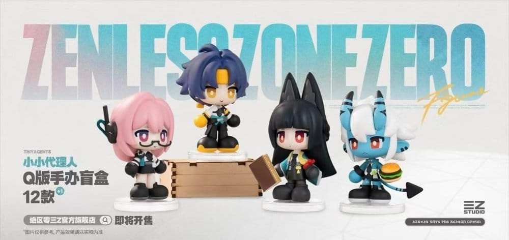 PRECOMENZI - Zenless Zone Zero PVC Mini Figures Tiny Agents 8-10 cm Blind Box Display (12)