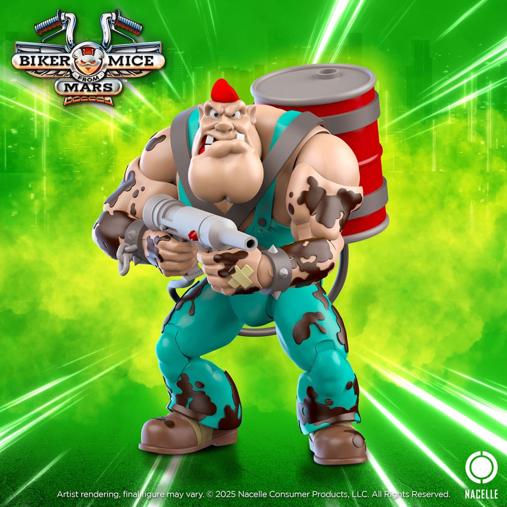 Biker Mice From Mars Action Figure Greasepit 18 cm