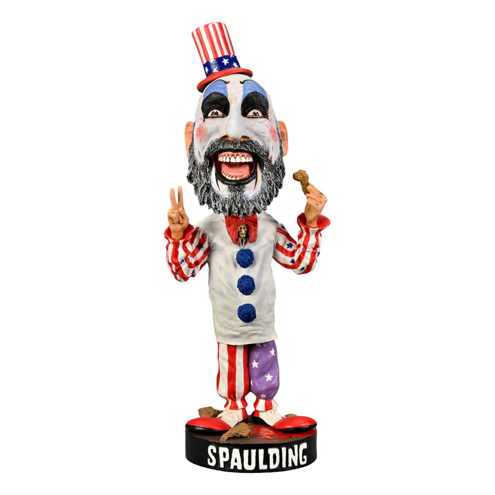 House of 1000 Corpses Head Knocker Bobble-Head Captain Spaulding 18 cm