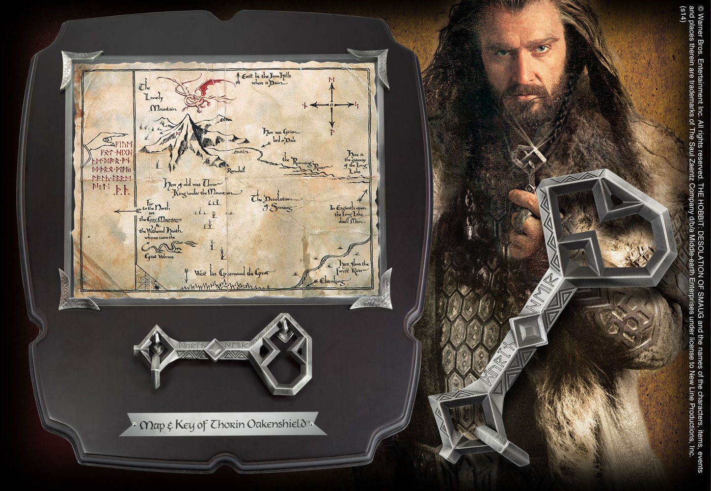 The Hobbit Replica 1/1 Thorin´s Oakenshield´s Map & Key Deluxe