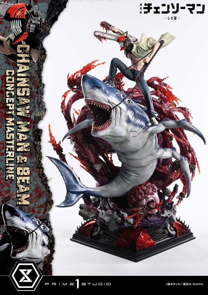 Chainsaw Man Concept Masterline Series Statue 1/6 Chainsaw Man & Beam Bonus Version 73 cm