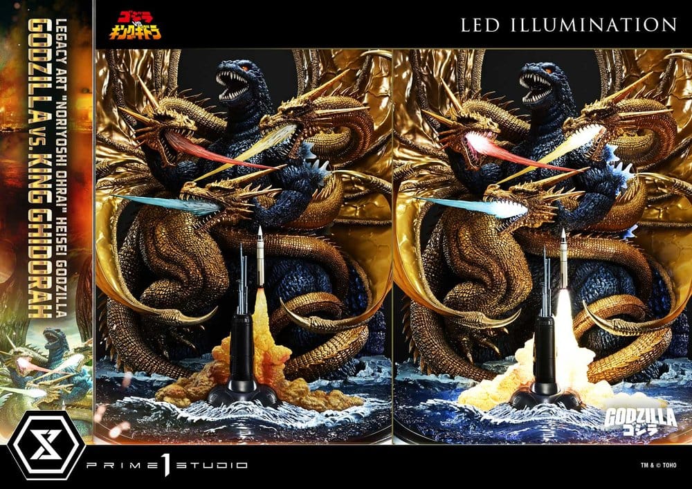 Godzilla Legacy Art "Noriyoshi Ohrai" Statue Heisei Godzilla Godzilla vs. King Ghidorah Bonus Version 82 cm [3]