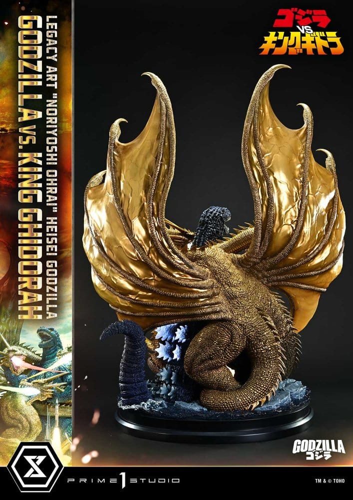 Godzilla Legacy Art "Noriyoshi Ohrai" Statue Heisei Godzilla Godzilla vs. King Ghidorah Bonus Version 82 cm [5]