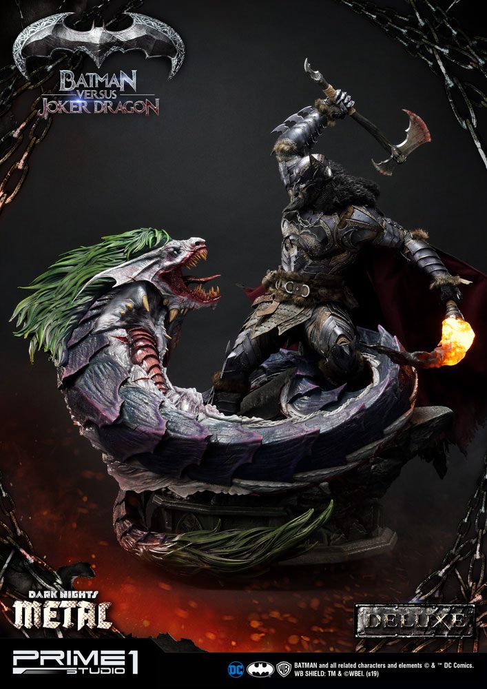 Prime 1 Studio Batman Versus Joker Dragon Deluxe Ver Dark Nights Metal 1 3 Scale Statue By Prime 1 Studio