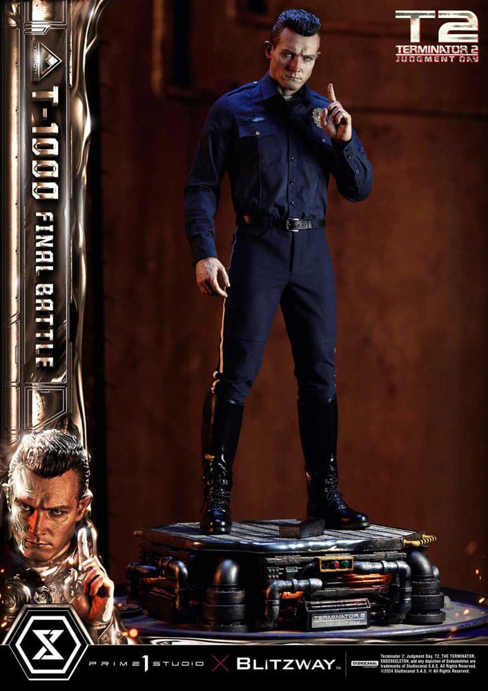 Terminator 2 Museum Masterline Series Statue 1/3 T-1000 Final Battle Deluxe Version 73 cm