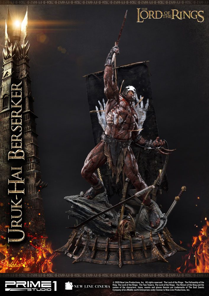 Lord of the Rings Statue 1/4 Uruk-Hai Berserker 93 cm