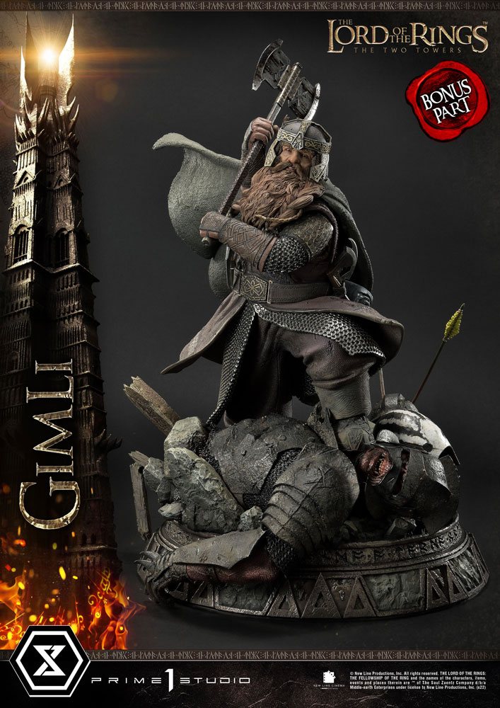 Lord of the Rings: The Two Towers Statue 1/4 Gimli Bonus Version 56 cm