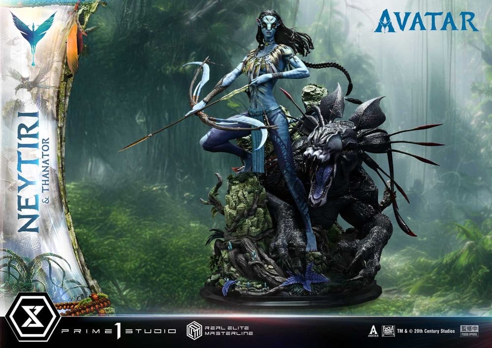 Avatar (Film) Real Elite Masterline Series Statue 1/4 Neytiri & Thanator 75 cm [1]