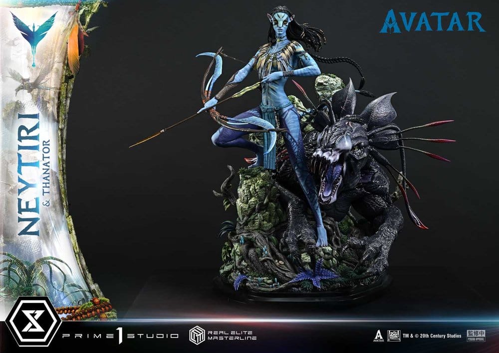 Avatar (Film) Real Elite Masterline Series Statue 1/4 Neytiri & Thanator 75 cm [6]