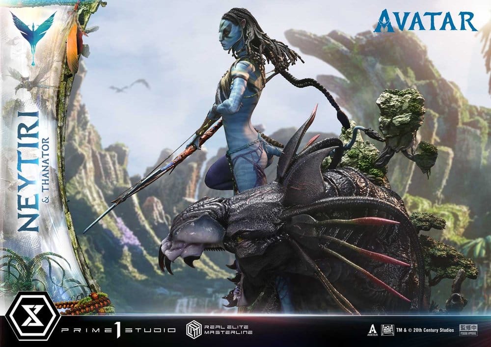 Avatar (Film) Real Elite Masterline Series Statue 1/4 Neytiri & Thanator 75 cm [12]