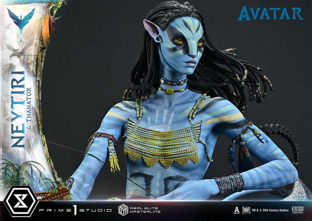 Avatar (Film) Real Elite Masterline Series Statue 1/4 Neytiri & Thanator Deluxe Version 75 cm [15]