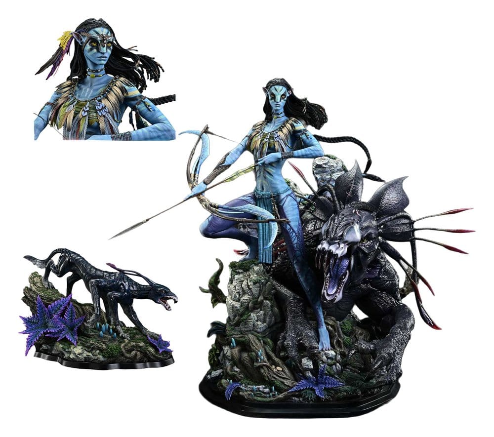 Collectibles - Avatar (Film) Real Elite Masterline Series Statue 1/4 Neytiri & Thanator Deluxe Bonus Version 75 cm