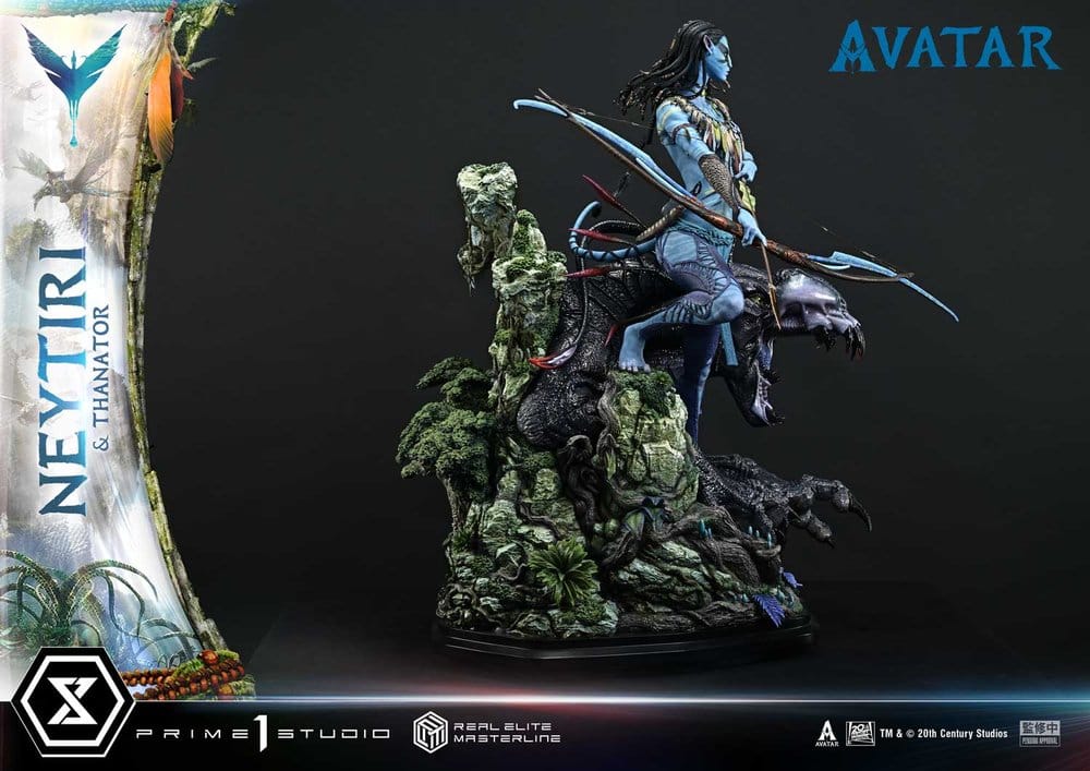 Avatar (Film) Real Elite Masterline Series Statue 1/4 Neytiri & Thanator Deluxe Bonus Version 75 cm [11]