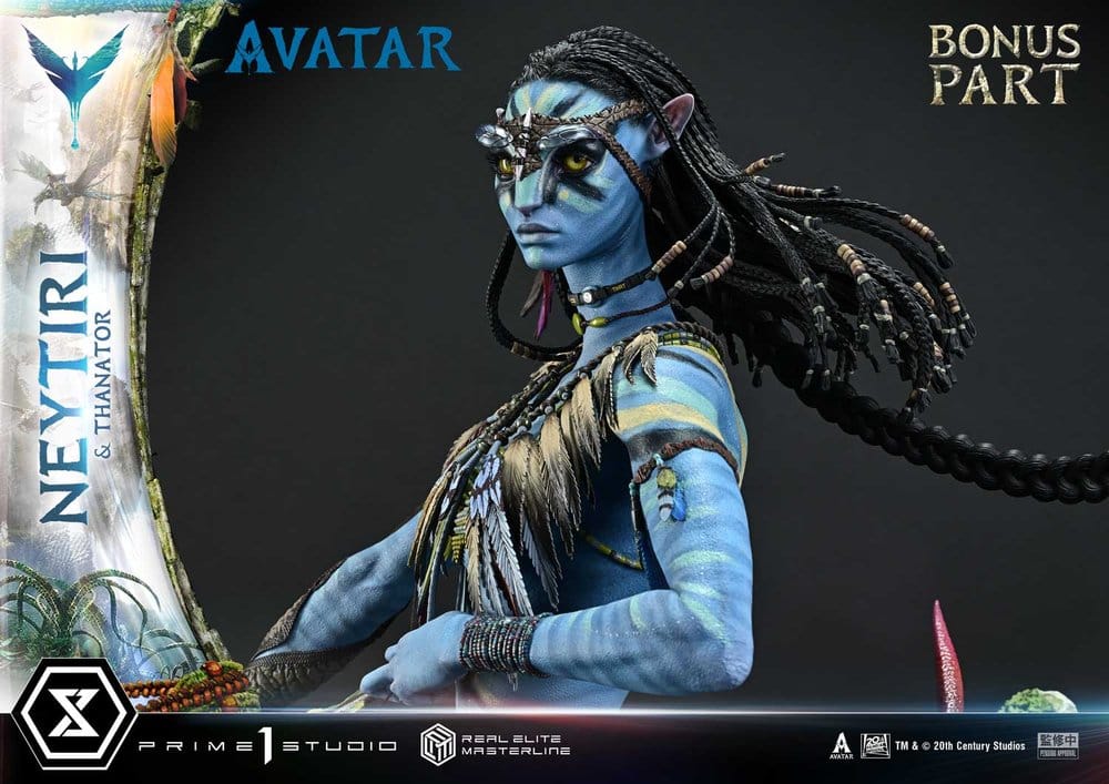 Avatar (Film) Real Elite Masterline Series Statue 1/4 Neytiri & Thanator Deluxe Bonus Version 75 cm [20]
