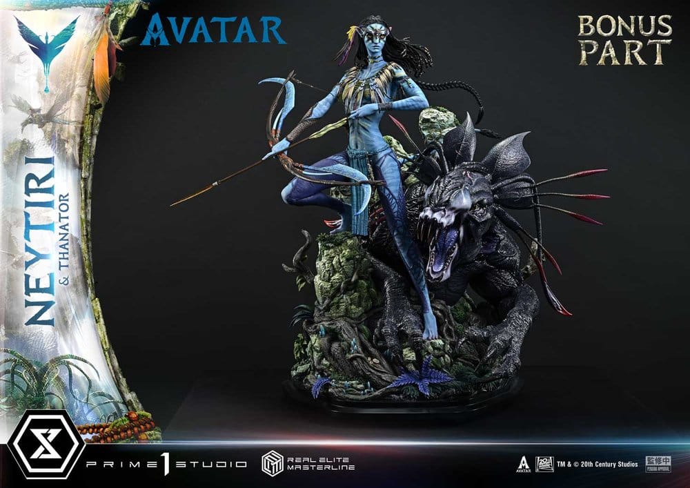 Avatar (Film) Real Elite Masterline Series Statue 1/4 Neytiri & Thanator Deluxe Bonus Version 75 cm [21]