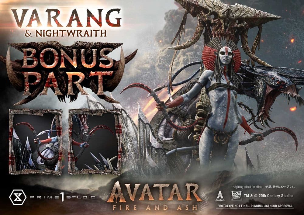 Avatar: Fire and Ash (Film) Real Elite Masterline Series Statue 1/4 Varang & Nightwraith Avatar Legacy Collection Bonus Version 96 cm [2]
